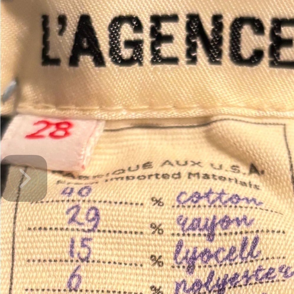 L'AGENCE Women's Jeans - Cream